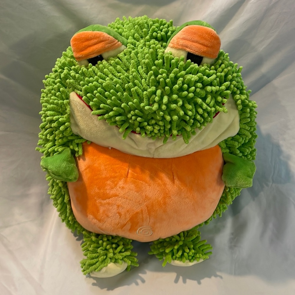 Mushabelly Shaggies Grumble Frog by Jay at Play! Grumbles When Belly Squeezed!